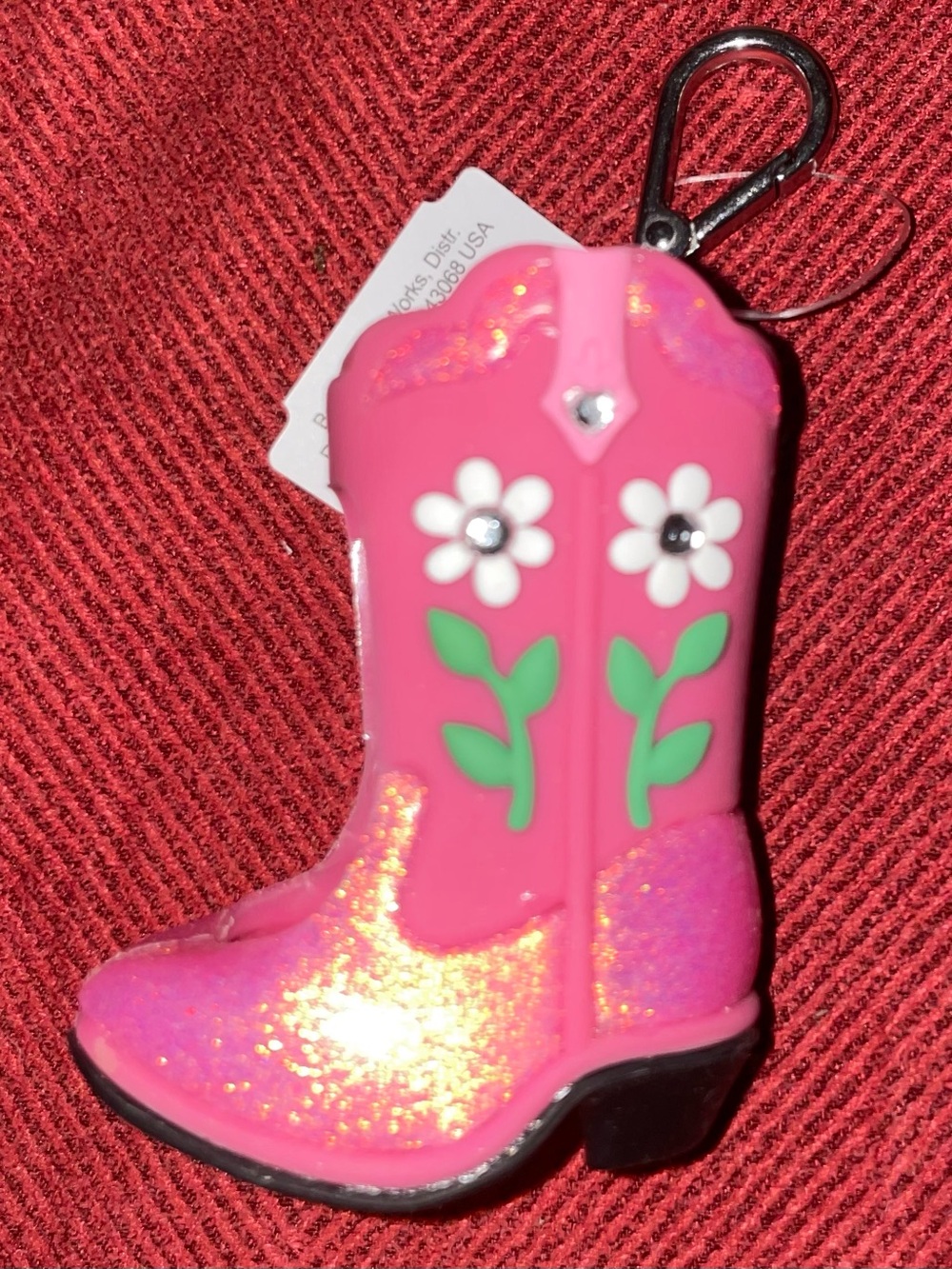 Bath & Body Works Cowboy Boot PocketBac Holder Keychain